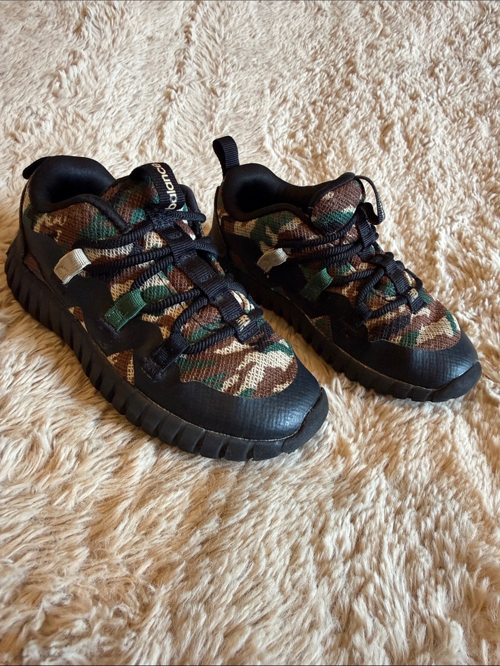 New Balance Playgruv Kids Bungee Running Shoes Camouflage